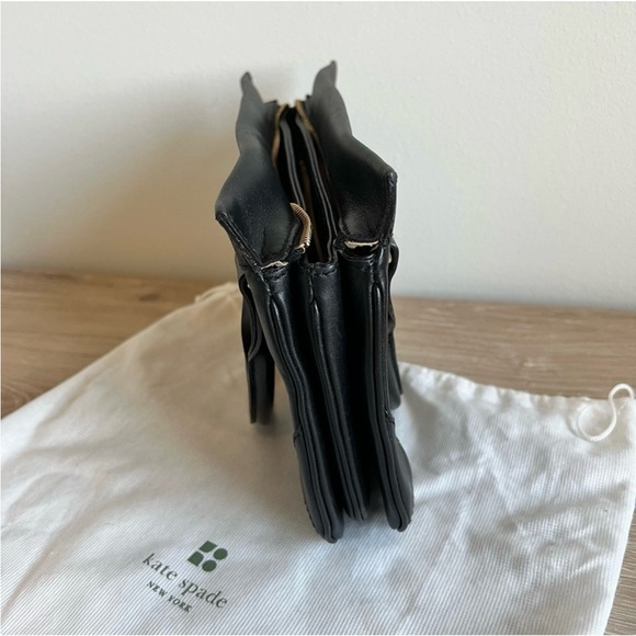 Kate Spade Black Satchel with Gold Accents - Picture 6 of 11